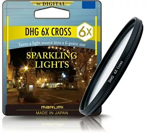 Marumi DHG 6X Star Cross Light Effect Filter Sizes 37mm - 82mm - Picture 1 of 2