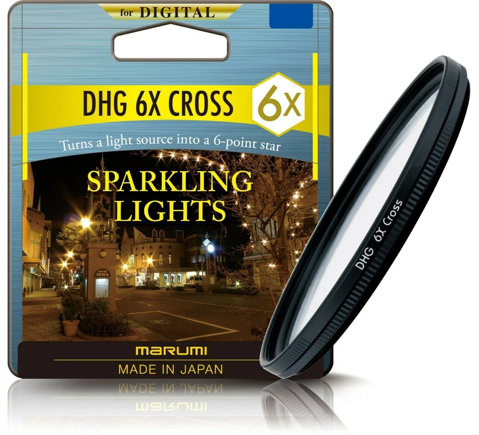 Marumi DHG 6X Star Cross Light Effect Filter Sizes 37mm - 82mm - Image 1 of 2
