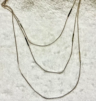 Estate Retired Silpada Sterling Siver 3 Strand Necklace - Image 1 of 4