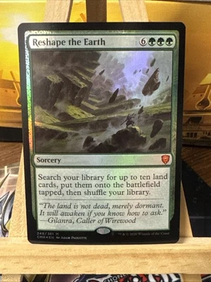 MTG *Reshape the Earth foil X1* (NM) Commander Legends Magic the Gathering - Image 1 of 2