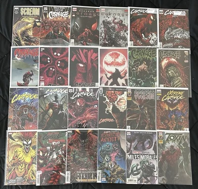Absolute / Extreme Carnage Marvel Comics Lot 24 High Grade Average Cond See Pics - Image 1 of 4