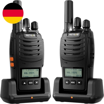 Retevis H777D Walkie-Talkies Mit Lcd-Bildschirm, PMR446, Typ-C-Aufladung, 1200 M