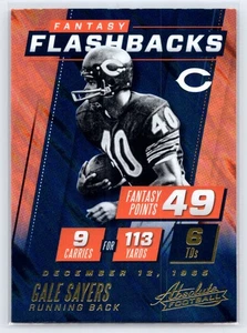 2017 Panini Absolute - Fantasy Flashbacks Retail #5 Gale Sayers - Picture 1 of 2