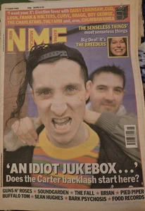 NME Magazine April 1992 Carter USM Soundgarden Fall Breeders U2 Inspiral Carpets - Picture 1 of 3