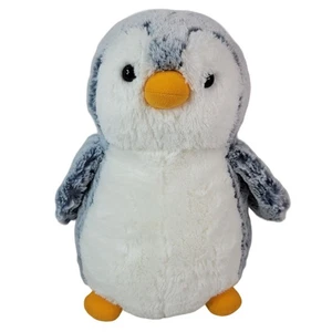 Aurora Penguin Stuffed Animal Plush Gray White 11.5" Floppy Wing Arctic Zoo 2016 - Picture 1 of 10