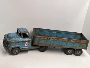Buddy L GMC 1958 Freight Hauler Semi Antique Vintage Toy Truck Pressed Steel 2 - Picture 1 of 19