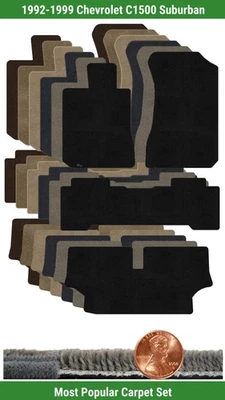 Juego de alfombrillas Ultimat personalizadas para Chevy C1500 Suburban 92-99 (4 piezas) #CPJ Foto 1 de 4