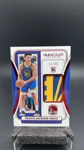 2023-24 Immaculate Trayce Jackson-Davis Remarkable RC JERSEYS Red /25 #7510 AL - Picture 1 of 2