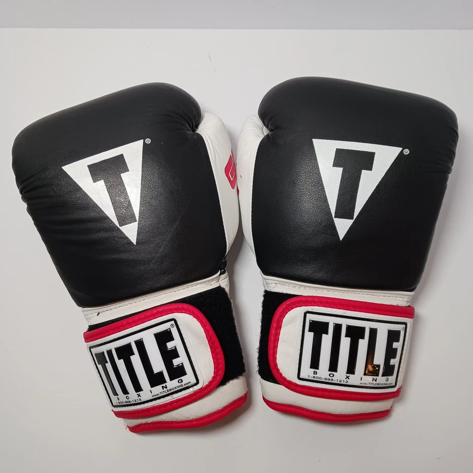Guantes de Boxeo Title Boxing Gel World Bag Cuero Talla Grande Negros Foto 1 de 4