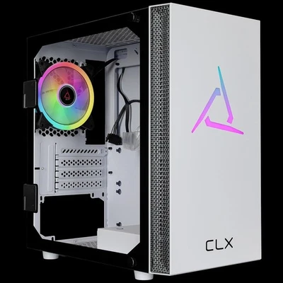 CLX Sphynx Micro Tower White, Tempered Glass, Full Size Window, no PSU, MATX - Image 1 of 4