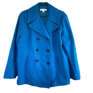 New York & Company Women's Blazer Double Breasted Notch Lapel Blue EUC Size XL - Picture 1 of 16