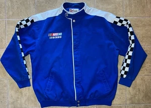 Nascar Legends Signature Jacket Mens 2XL Blue Checker Chase Authentics Napa Auto - Picture 1 of 13