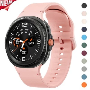 Silikon Sport Armband für Samsung Galaxy Watch 8 Classic 46mm Armbänder Strap - Picture 1 of 64