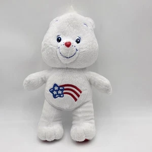 Care Bears America Cares Bär 12 Zoll Plüschtier Stofftier Bär 2005 Patriotischer Stern - Bild 1 von 8