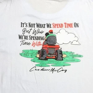 Cardin McCoy kids light blue shirt “Its not what we spend time on...” Size L - Picture 1 of 11