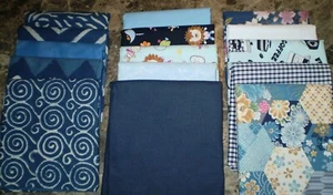 Half-Metre Packs - 100% Cotton - Blues - Picture 1 of 12