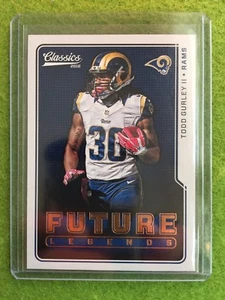 TODD GURLEY II LOS ANGELES RAMS BRONZE FOIL 2016 Panini Classics Future Legends - Picture 1 of 12