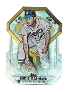 2022 Topps Update EDDIE MATHEWS Diamond Greats Die-Cuts - BRAVES - DGDC-62 - Picture 1 of 1