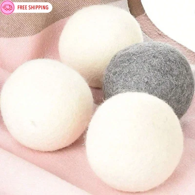 Wool Dryer Balls Anti Winding Anti-Static Drying Ball Natural Wool Laundry Balls - Image 1 of 4