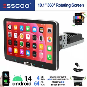 10 Zoll 1 DIN Android14 Autoradio 4+64G Carplay GPS Navi BT FM drehbarer Bildschirm - Bild 1 von 16