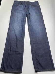 Perry Ellis Blue Dark Wash Slim Straight Jeans Men's SZ 32 32 - Picture 1 of 9