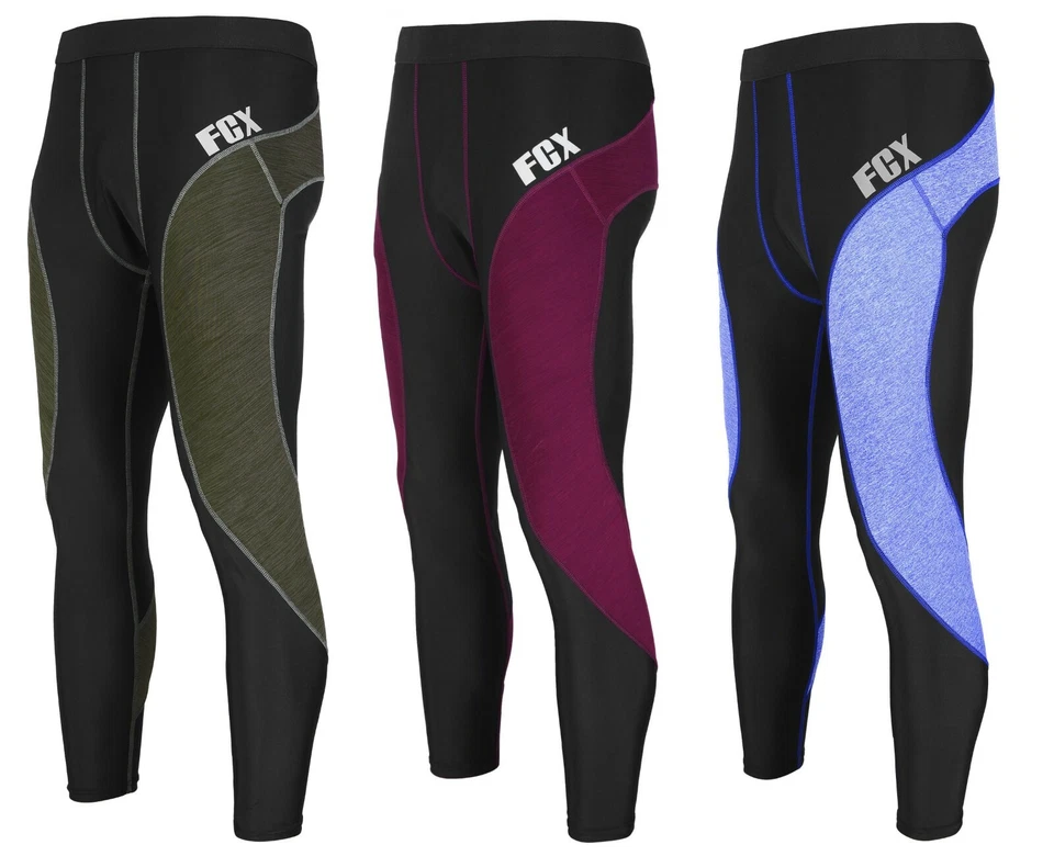 Mens Compression Tights Skin Fit Gym, Running, Yoga Base Layer Pants Cycling - Image 1 of 1