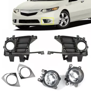 For Acura TSX 2011-2014 1 Set Front Bumper Fog Light DRL Assembly Driving Lights - Picture 1 of 8