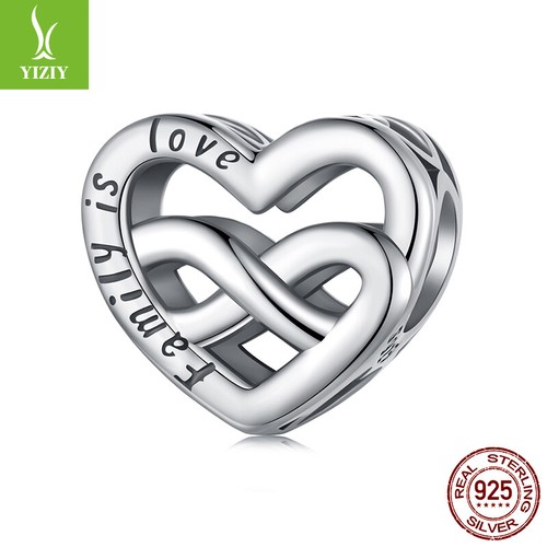 VALENTINO Braccialetto bigiotteria moda unico argento sterling 925 per sempre amore perline charm fit