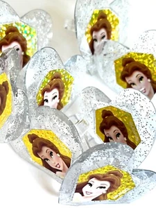 24 Disney Beauty and the Beast Princess Belle Cupcake Ring Toppers Hard to Find - Picture 1 of 3