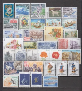 MONACO 1992 YEAR SET MINT NEVER HINGED MNH (SEE 2 PICTURES) - Picture 1 of 2