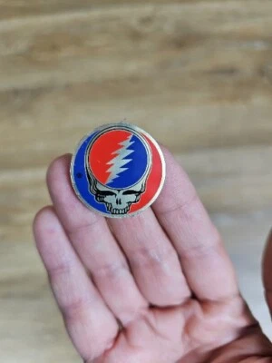 Pegatina de metal plateado Grateful Dead SYF - 1"  Foto 1 de 4