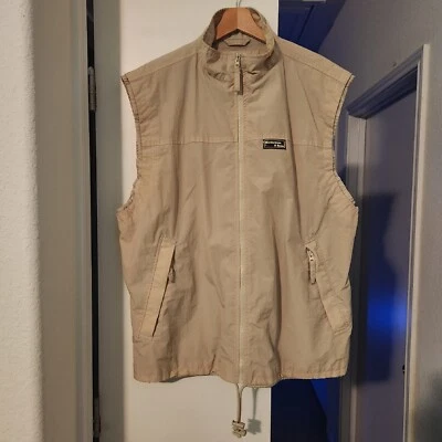 MATHEWSON & ROWE Mens Khaki Sleeveless Vented Safari Fishing Hunting Vest XL - Image 1 of 4