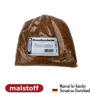 Knochenleim 1 kg Klebstoff für Farben Holz Pappe Buchbinderleim Malstoff - Bild 1 von 1