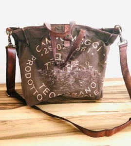 CAMPOMAGGI Shopper Canvas & Leder mit Print - Bild 1 von 3