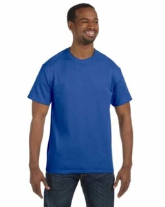Jerzees Men's 5.6oz 50/50 Dri Power Tee, 5XL, Royal Blue Sublimation DTF Vinyl - Picture 1 of 2