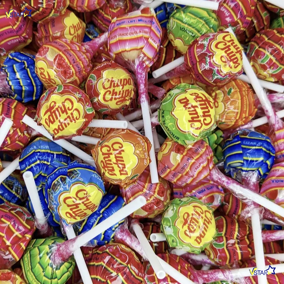 Chupa Chups Wheel Best of Lollipops 12g Perfect Party Treat 50-350 Lolli - Image 1 of 1