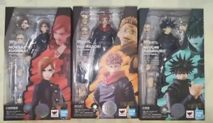 Bandai S.H. Figuarts Jujutsu Kaisen Yuji & Megumi & Nobara set di 3 figurine nuove - Foto 1 di 1