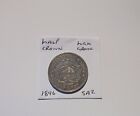 High Grade South Africa Zar 1896 Silver ½ Crown Coin