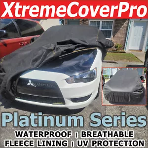 2002 2003 2004 2005 2006 Mitsubishi Lancer Waterproof Car Cover BLK w/MirrorPock - Picture 1 of 11