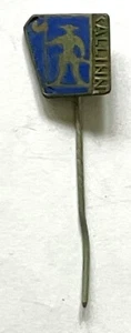 Tallinn Estonia lapel badge pin from the 1950s-60s, metal and enamel - Picture 1 of 1