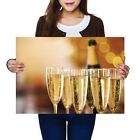 A2 - Champagne Flute Glasses Celebration Poster 59.4X42cm280gsm #16077