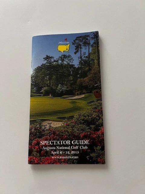 Masters Augusta 2015 Spectator Guide April 6th - April 12 - Excellent Golf Guide — 第 1/1 张图片