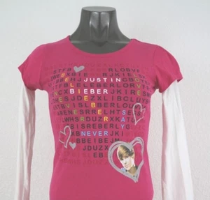 NEW Justin Bieber Girl's Long Sleeve Pullover Top Size L - Picture 1 of 6