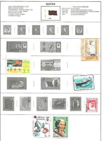 Qatar stamps Cover
