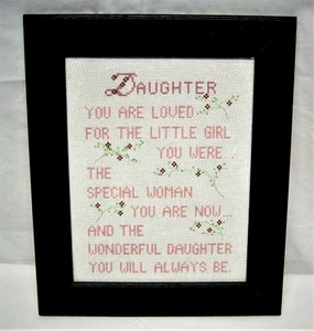 Punto de Cruz Competido De Colección "Hija Maravillosa Siempre Serás" Grannymade - Imagen 1 de 3