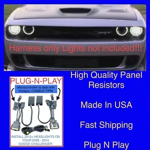2008 - 2009 Dodge Challenger Headlight Conversion Harness Adapter to 2015-2023 - Bild 1 von 2