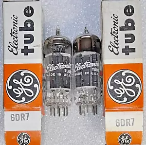 Pair 6DR7 GE NOS same code Vacuum Tubes, TV-7D Tested - will combine shipping - Picture 1 of 3