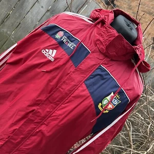 Chaqueta de Rugby British Lions Roja Adidas Sudáfrica 2009 Tour Cortavientos XL - Imagen 1 de 24