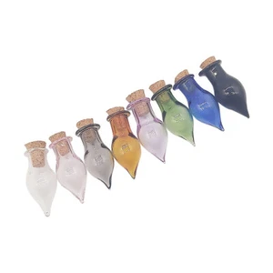 8pcs Winzigen Glas Flaschen Miniatur Glas Flasche Liebe Stellt Flaschen - Bild 1 von 12