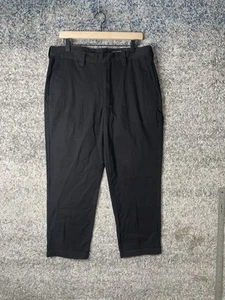 AllSaints Carpenter Slim Fit Cropped Chino Black Size 33 - Picture 1 of 7